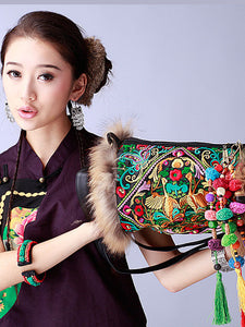 Multicolor Unicorn fur duffle bag Premium Quality, For Travel