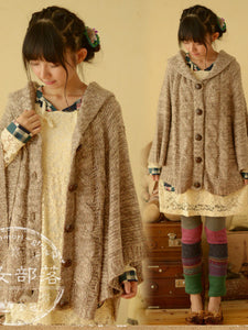 fall cable cape cardigan – asian icandy